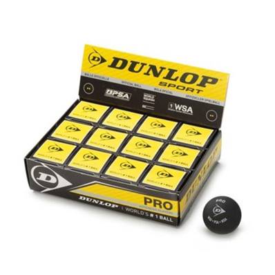 Double dot Dunlop squash balls (x12)
