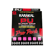 Pro Pack de 6 Supergrips Karakal PU rosas