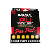 Pro Pack de 6 Supergrips Karakal PU amarillos